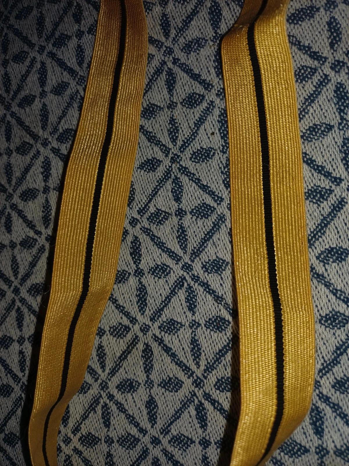 New sewing braid 2x 33.5 cm 2 cm wide gold and black – photo 3